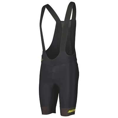 Превью  Велотрусы SCOTT RC Pro +++ с лямками Black/Sulphur Yellow (2024)